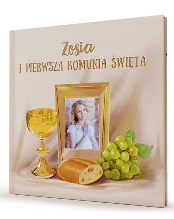 Personalizowana pamiątka Komunii Świętej, Bookhero