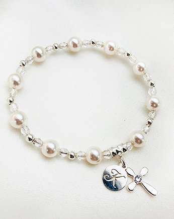 Bransoletka różaniec  prezent  KOMUNIA, Anemon Atelier