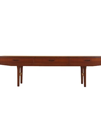 Lowboard tekowy, duński design, lata 60, produkcja: Dania, Przetwory design