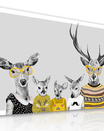 OBRAZ NA PŁÓTNIE - Rodzinne portrety 120x80cm, NOWdeco