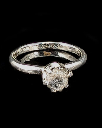 Pierścionek Subtelle- biały diament, Pracownia Neores