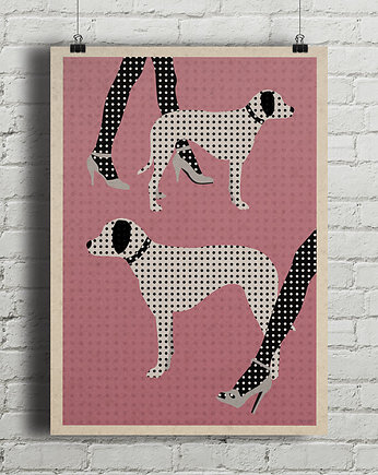 Dalmatyńczki - plakat fine art, minimalmill