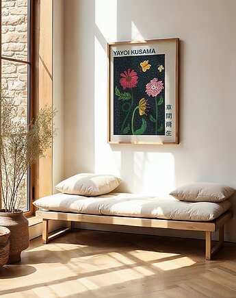 Plakat Kwiaty w świecie kropek Kusamy, Harvest Maison