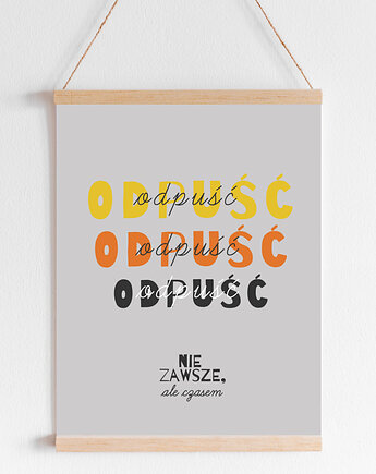 Plakat odpuść, dla perfekcjonisty, DODUMU