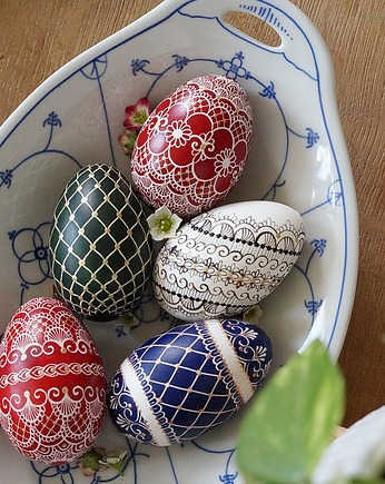 Pisanki batik tradycyjne kolorowe, MonDu