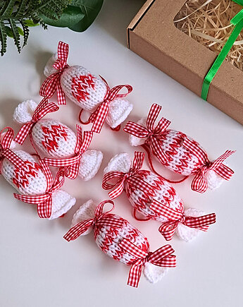 Cukierki  na choinkę, zestaw  6szt., U.to ceramika