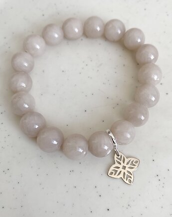 Bransoletka jadeity zawieszka- srebro 925 pozłacane, Coccola JEWELLERY