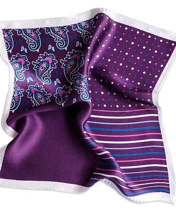 Poszetka Jedwabna Royal Purple 4 w 1, Petite Folie
