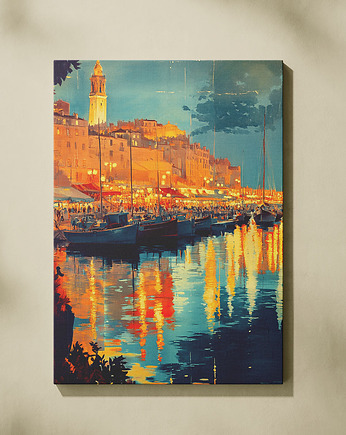 Wieczór w Splicie - obraz na płótnie, Harry Monkey