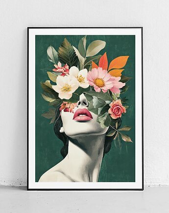 Plakat Złote kwiatowe marzenie, Harvest Maison