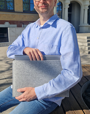 POZIOMY pokrowiec na laptopa filcowe etui MacBook, purol design