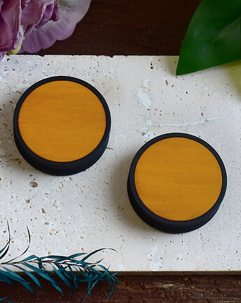 Tunele do uszu 10-100mm / wypełnienie z drewna / miodowy, Spirit Of Copper