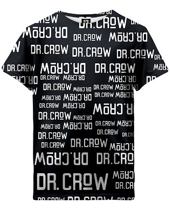 T-shirt Boy DR.CROW Logo Napisy Czarna, DrCrow
