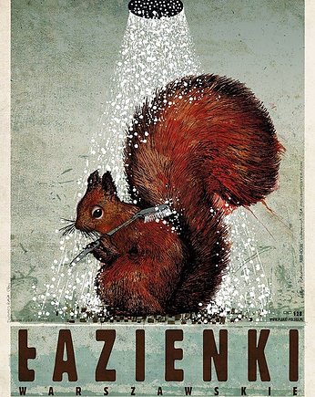 Plakat Łazienki, Warszawa (R. Kaja) 98x68 cm, Galeria LueLue