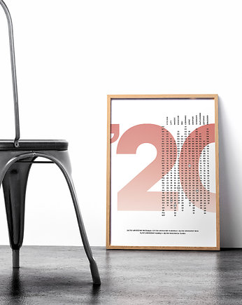 Kalendarz 2020 - plakat personalizowany 40x50 cm, Peszkowski Graphic