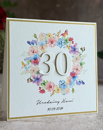 Kartka urodzinowa z kopertą prezentową, BH 35a, Anna Art and Crafts