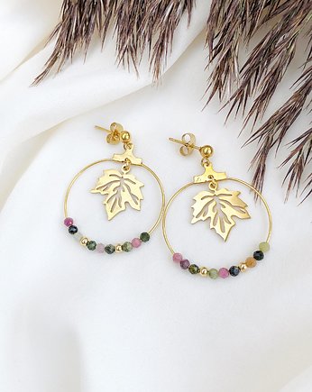 Kolczyki Lucky Circles Autumn Turmalin, Gleeme Jewellery