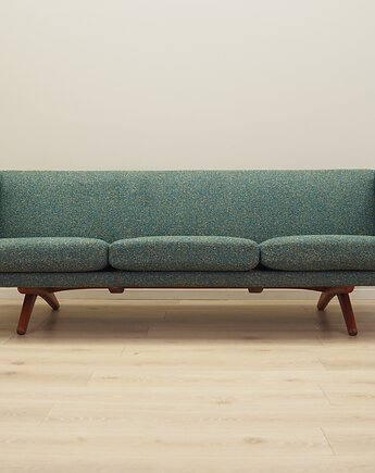 Sofa zielony melanż,  lata 60,  A. Mikael Laursen, Illum Wikkels, Przetwory design