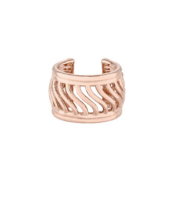 Ażurowa nausznica z różowego złota, SOTHO