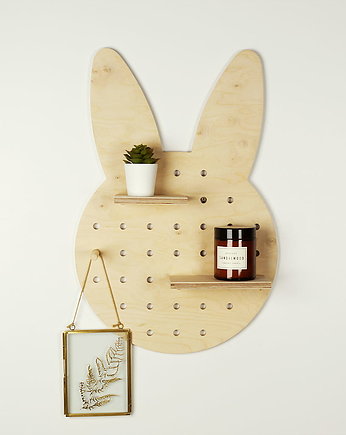 Półka pegboard, tablica królik, lobster design