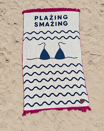 Mata plażowa M PLAŻING SMAŻING, CZŁOWIEK KOC