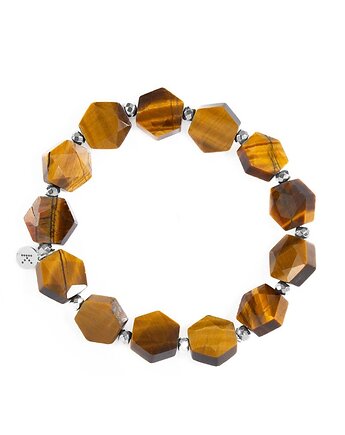 Bransoletka o wyjątkowym kształcie Tygrysiego Oka - Wersja Srebrna, Kulka Bransoletki