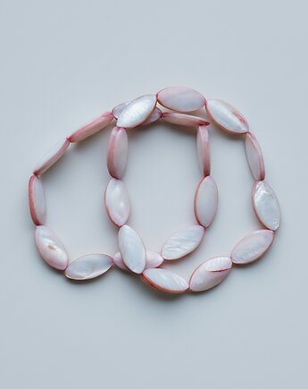 Zestaw Dwóch Bransoletek w Kolorze Różowym z Masy Perłowej, All My Jewelry