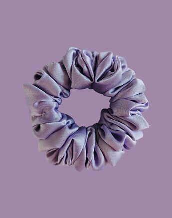 Gumka jedwabna, scrunchie, frotka słodka lawenda MIDI, Capillum