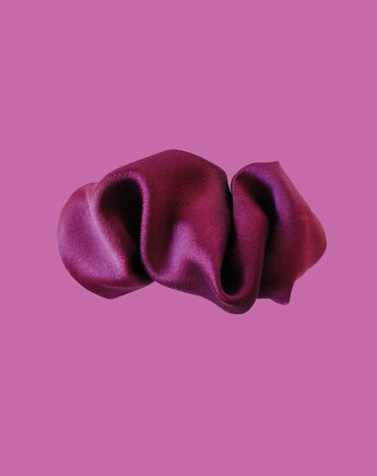 Scrunchie spinka klamra jedwabna wrzosowy czar, Capillum