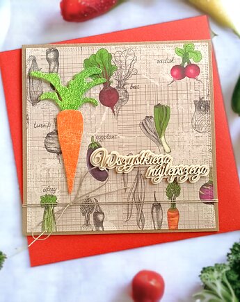 Wszystkiego najlepszego : marchewki :: kartka uniwersalna, kaktusia