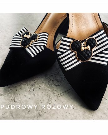 Biżuteryjne  Klipsy do butów  MICKEY NEW, Pudrowy Różowy