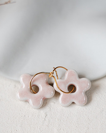 Kolczyki porcelanowe BLOOM, rękoczyny