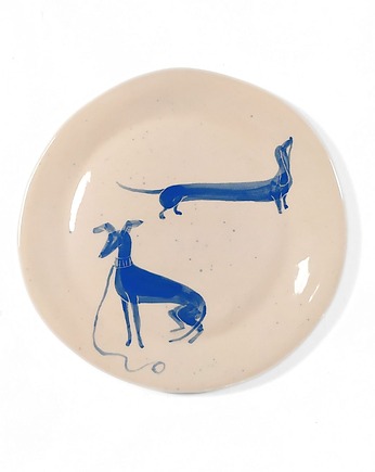 Talerz - pieski, cynamon studio