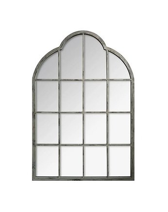 Lustro Okno Metalowe Szare 76x110 cm, OKAZJE - Prezent na Ślub