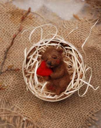 Miś Miniaturka- Śpioch, BoboLobo Handicraft