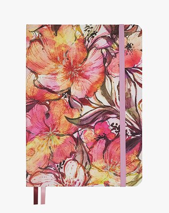 Blossom of Fire - notatnik A5, bullet journal, planer w kropki, Devangari Art