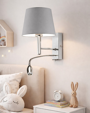 Regulowany kinkiet do pokoju dziecka AUSTIN KIDS 2-punktowy kinkiet LED, LYSNE
