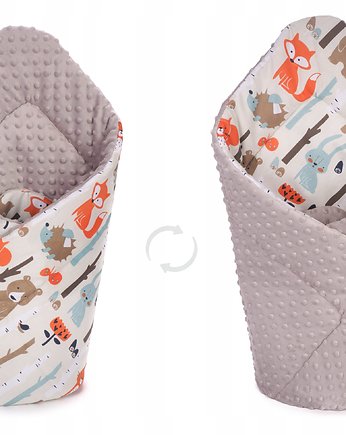 ROŻEK BECIK NIEMOWLĘCY OTULACZ MINKY wzór R031, Baby Love Decor