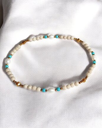 NA NOGĘ : perły, kamień rzeczny, magnezyt, hematyt, kaktusia