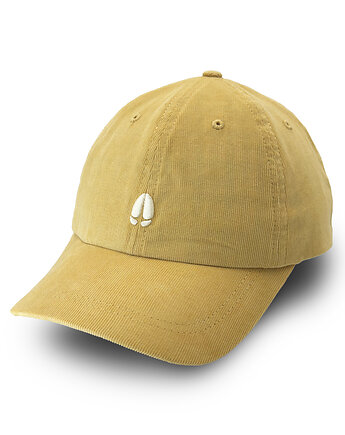 GEKON 6 panel - żółta bawełniana czapka z daszkiem dad cap, OSOBY - Prezent dla Chłopaka