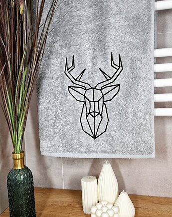 Ręcznik JELEŃ geometryczny EGIPSKA BAWEŁNA, Regal Cotton