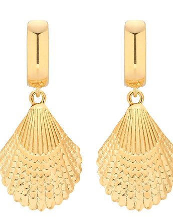 Złote kolczyki z muszlą, SOTHO