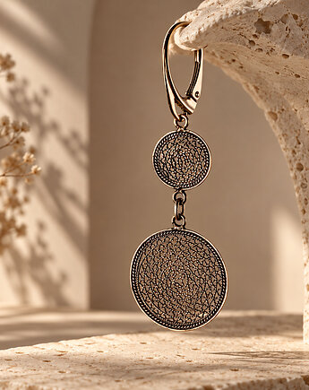 Kolczyki srebrne 925 z filigranem, Silverya Atelier