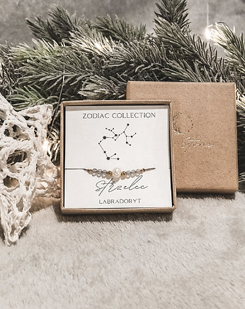 Prezent Świąteczny Bransoletka znak zodiaku Strzelec, Tiny Stone