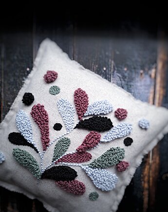 Nowość! Poduszka dekoracyjna liście boho aesthetic, PUCHAKI