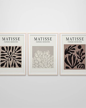 Zestaw trzech plakatów "Roślinność" Henri Matisse A3 (297mm x 420mm), scandiposter