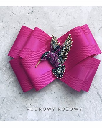 Brosza Fuksja z Koliberkiem NEW, Pudrowy Różowy