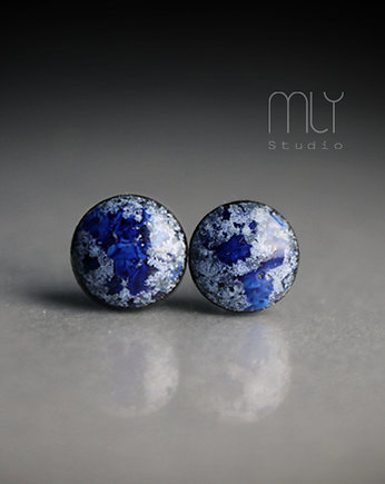 Kolczyki ceramiczne Mini Lodowe 6mm, Magda Łysiak
