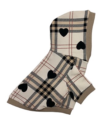 Bluza dla psa z kapturem KRATA & SERCE rozmiar M, Psia szafa