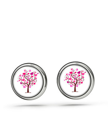 Kolczyki sztyfty - Drzewko miłości - mini, yenoo